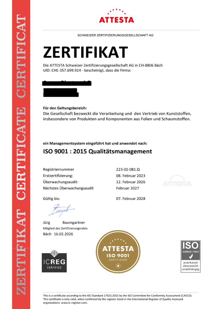 zertifikat iso 9001 qualitätsmanagement